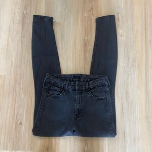 MOTHER Women's Dark Gray Skinny Jeans